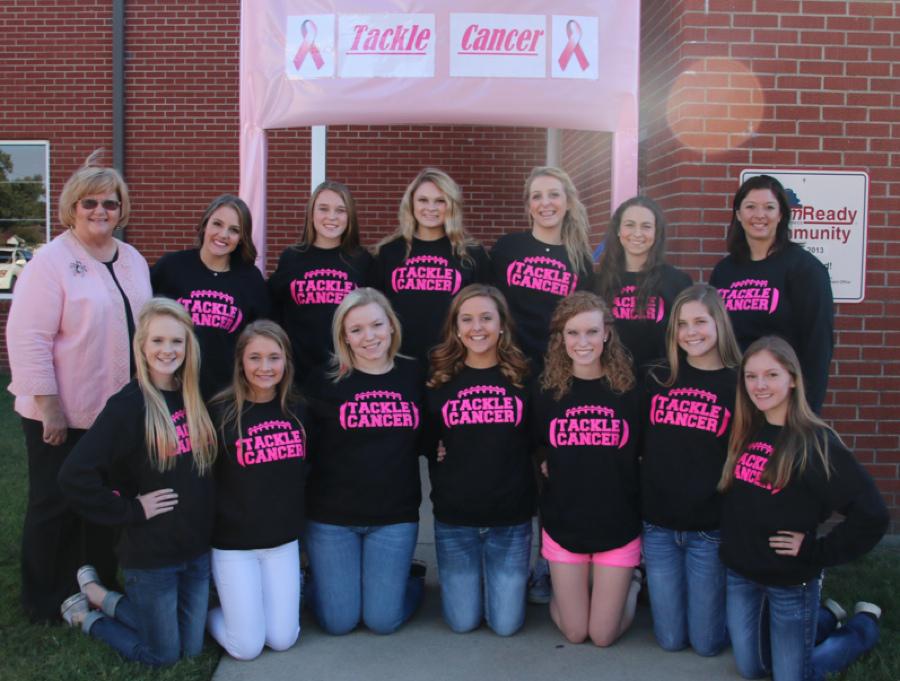 DHS Cheerleaders Support Breast Cancer Awareness Month