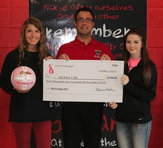 dhs-volleyball-team-donates-money-to-18forelife