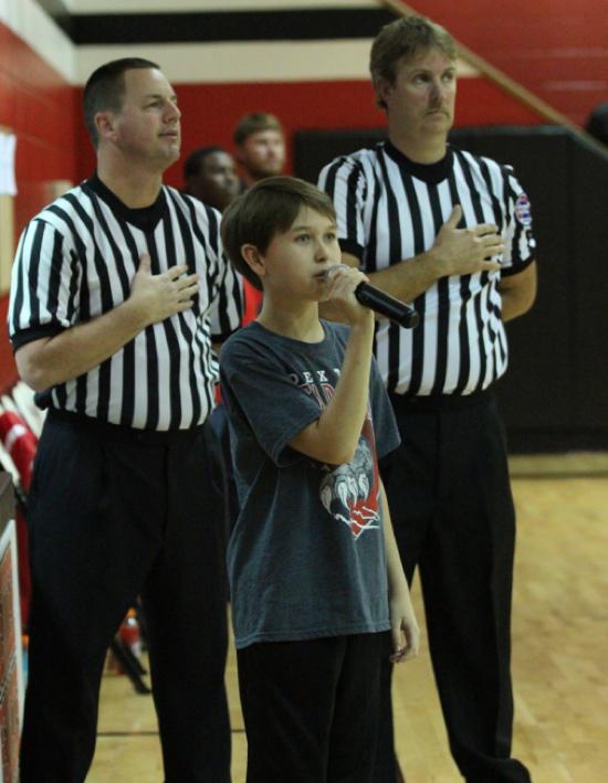 Keiton Moves Audience Singing Our National Anthem