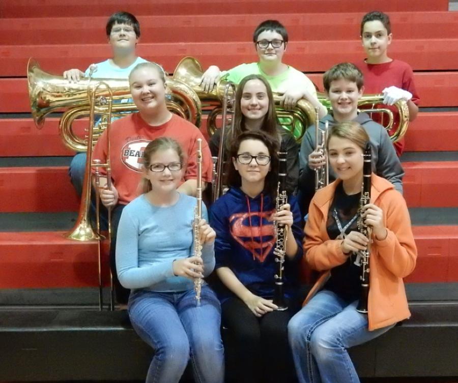 2015 7th Grade AllDistrict Band Members