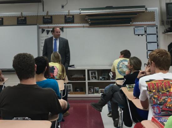 Congressman Smith Visits Bernie High School on Friday