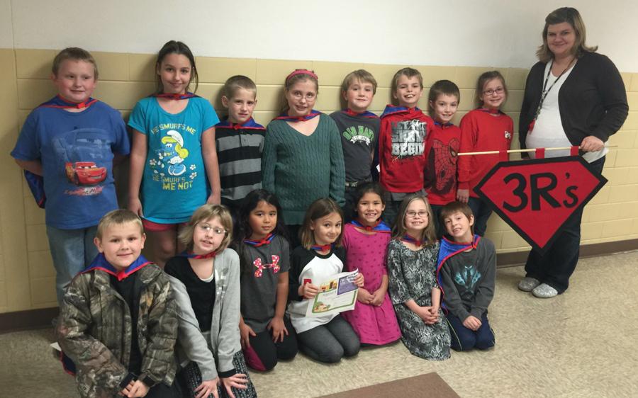 Second Graders Earn 3Rs Flag for October