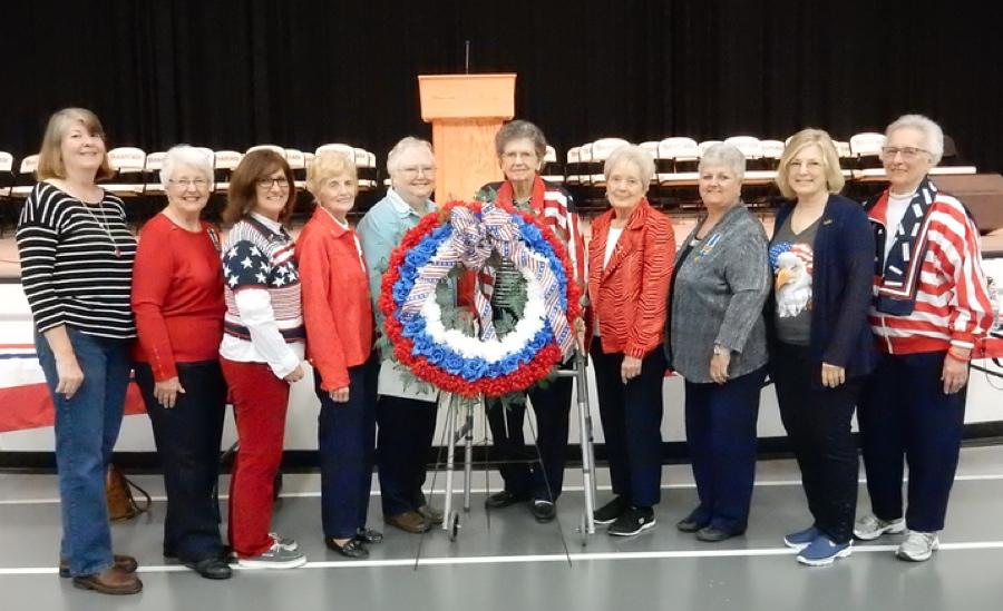 Daughters of the American Revolution at Veterans Ceremony