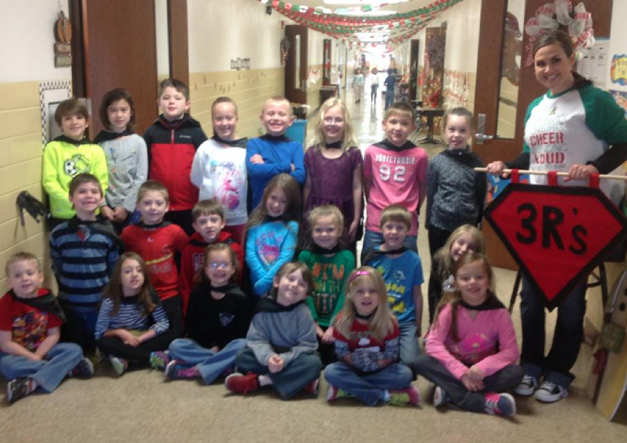 First Grade Students Earn 3R's for November