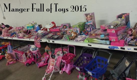 Manger Full of Toys 2015 This Saturday