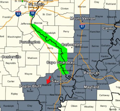 Dense Fog Advisory Issued for Stoddard County, Missouri