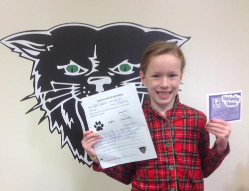 Ava Schaefer Receives Positive Office Referral Award