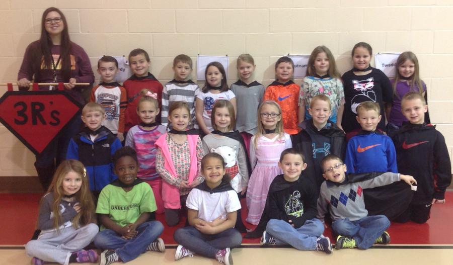 First Grade Students Earn 3R's for December