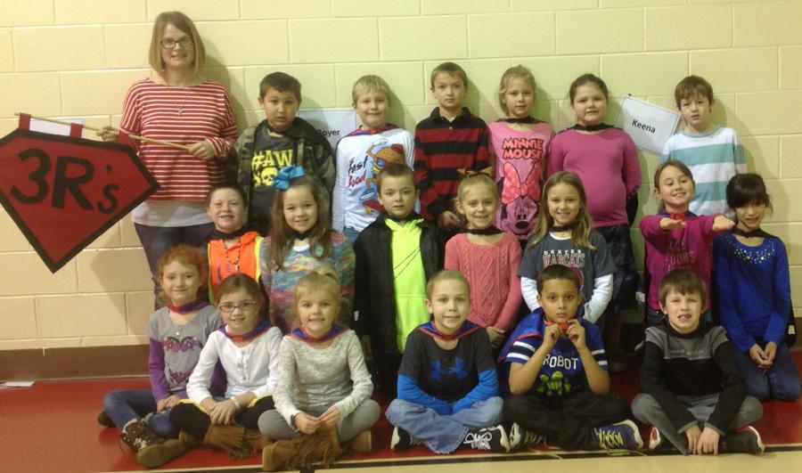 Second Grade Students Earn 3R's Flag at Southwest Elementary