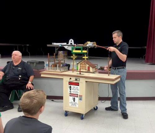 Ozark Border Discusses Electricity with Students