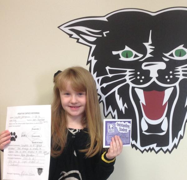 Caydee Johnson Earns Positive Office Referral Award