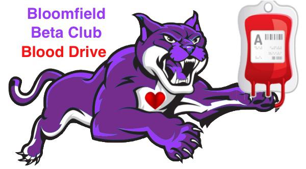 Bloomfield Beta Club to Host Blood Drive