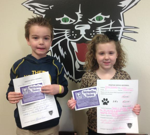 Kindergarten Students Earn Positive Office Referrals