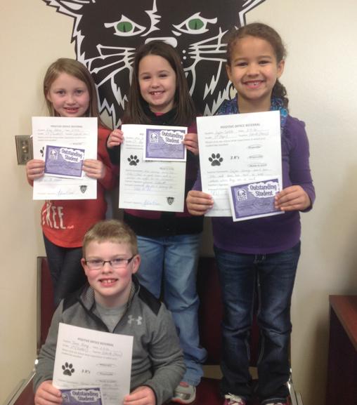 First Grade Students Earn Positive Office Referrals