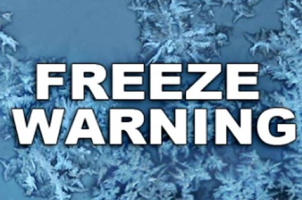 Freeze Warning Issued for Stoddard County