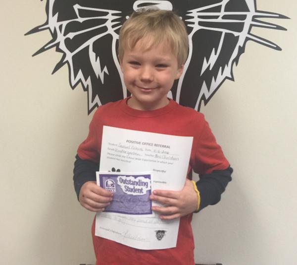 Samuel Zalesak Earns Positive Office Referral