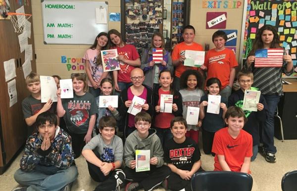 Students Send Letters to Trevor Waldner, Serving in the Military