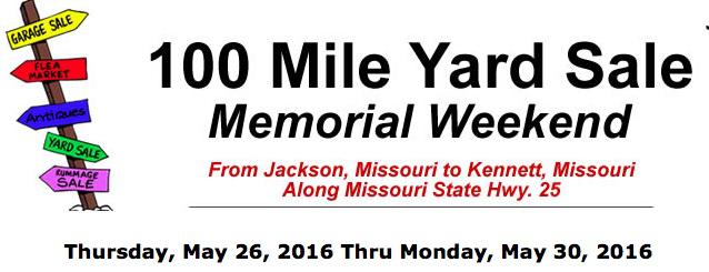 100 Mile yard Sale Kicks Off This Week