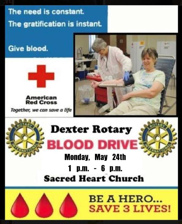 Dexter Rotary Club Blood Drive