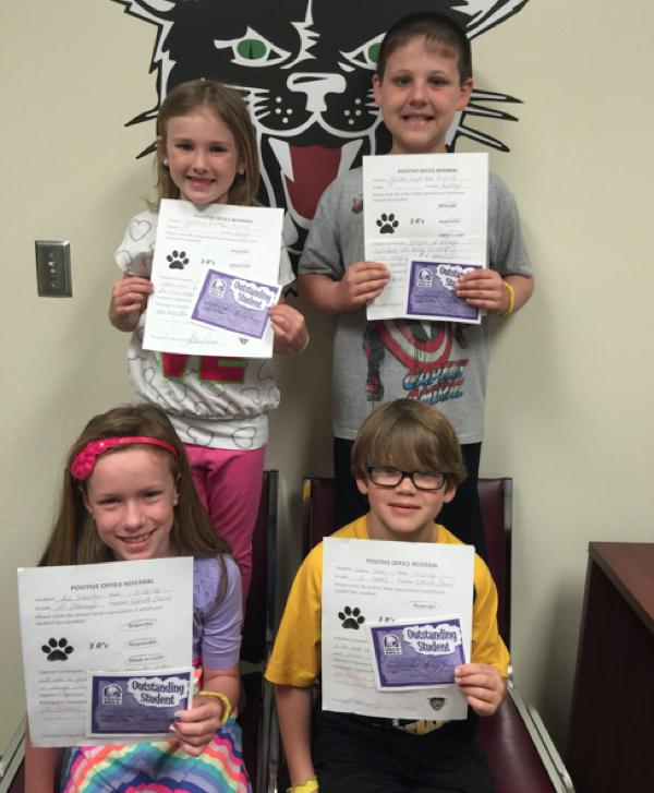 Students Earn Positive Office Referrals