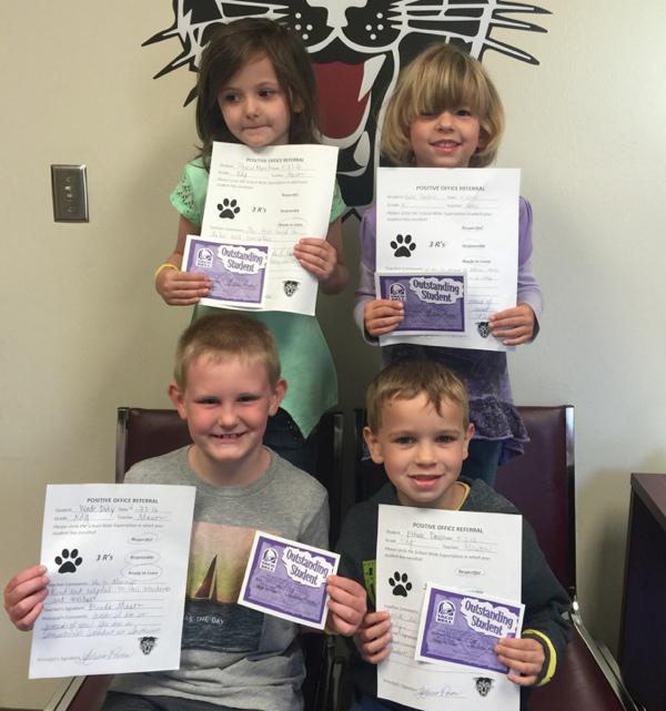 Kindergarten Students Earn Positive Office Referrals