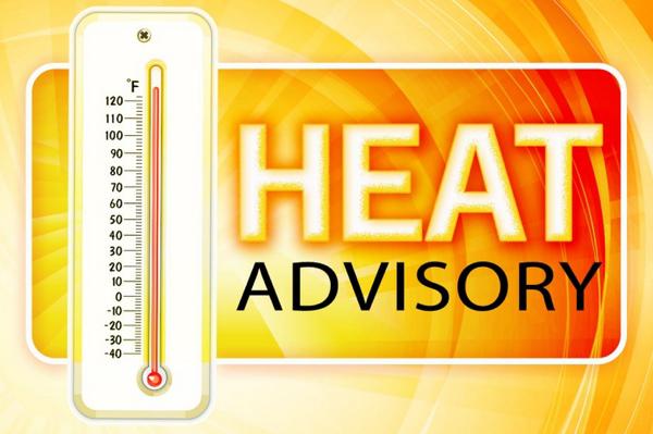 Heat Index to Reach 105, Heat Advisory Issued