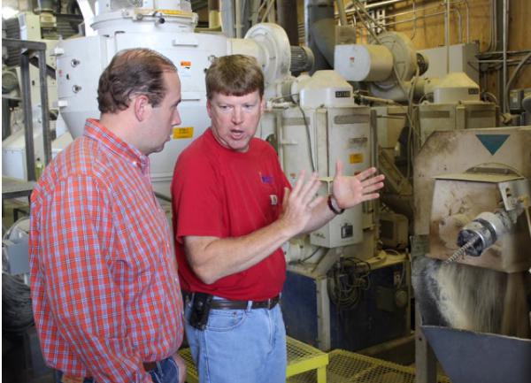 Congressman Smith Visits Martin Rice Mill in Bernie