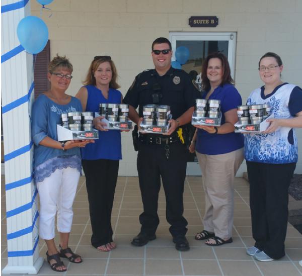 Missouri Delta Hospice Keeping Officers Cool!