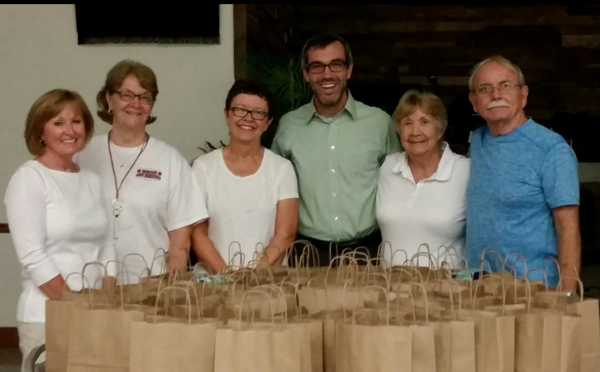 First United Methodist Church Delivers Goody Bags to School Employees