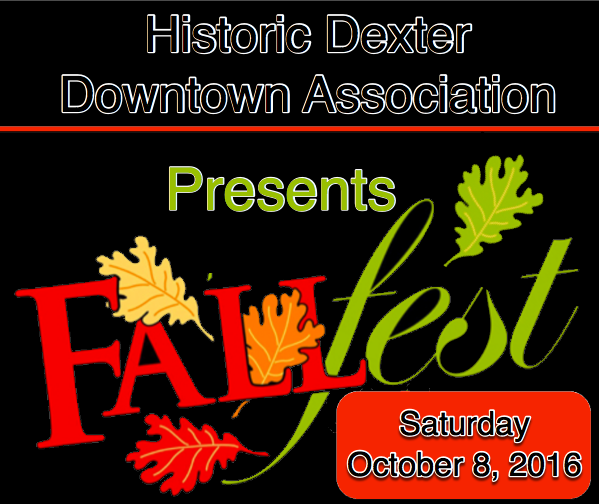 Downtown Dexter Fall Fest Slated for October 8th