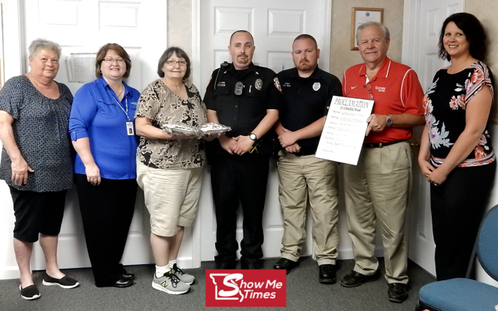 Bloomfield Chamber Celebrates National Thank a Police Officer Day at Police Dept.