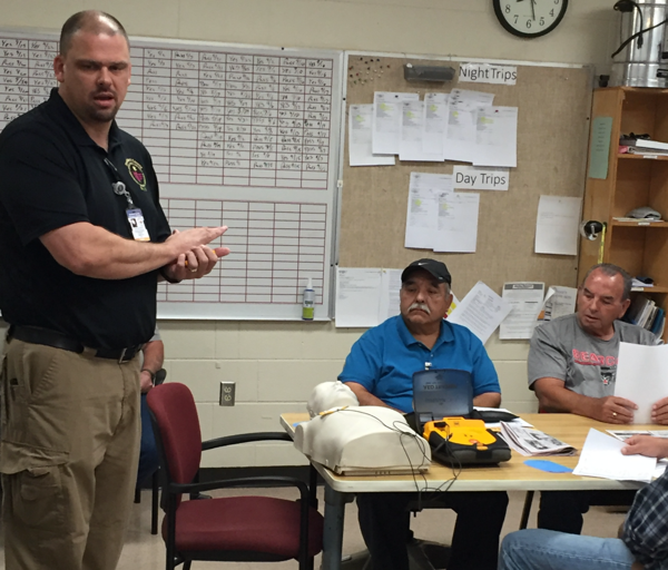 Dexter School Bus Drivers Hold Monthly Safety Meeting