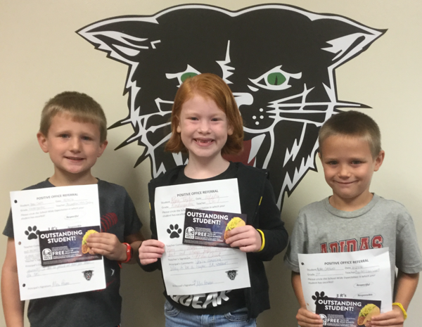 Southwest Elementary Honors Students with POR Certificates