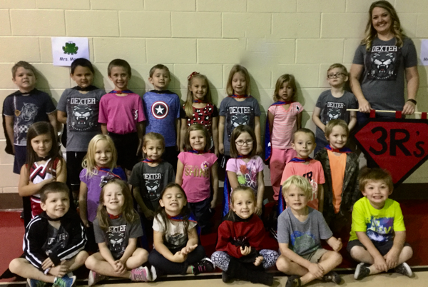 Kindergarten Students Earn 3R's Flag for September