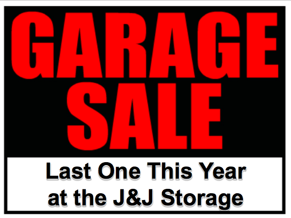 Final Garage Sale of the Year