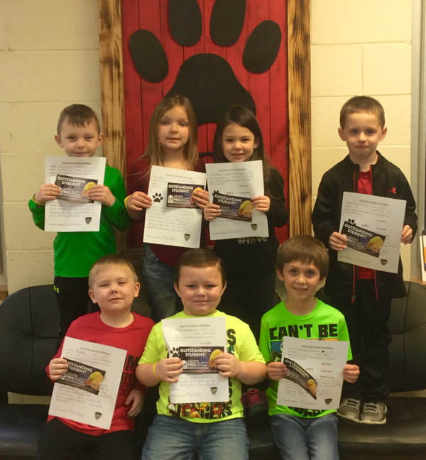 Kindergarten Students Earn Positive Office Referral Awards