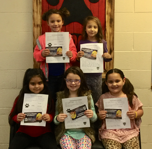 First Grade Students Earn Positive Office Referral Awards