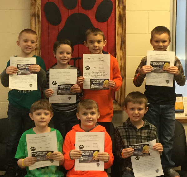 Second Grade Students Earn Positive Office Referral Awards