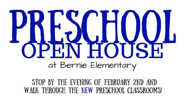 Bernie Preschool Facilities Open House Set