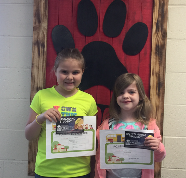 Southwest Students Earn Positive Bus Referral Certificates