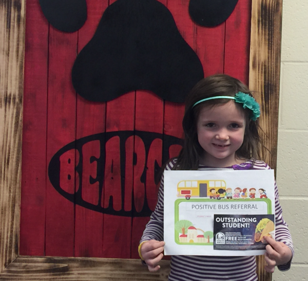 Leeonnah Kestner Earns Positive Bus Referral