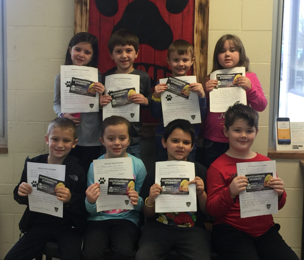 Students Earn Positive Office Referral Certificates
