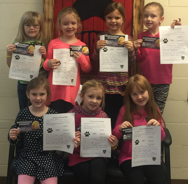 Positive Office Referral Certificates at Southwest Elementary