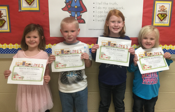 Students Earn Positive Bus Referrals