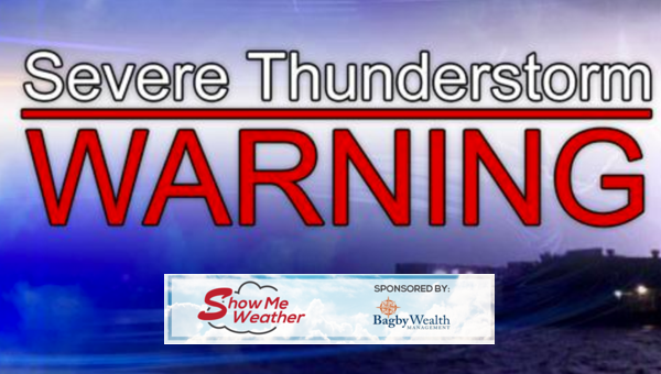 Severe Thunderstorm Warning Issued
