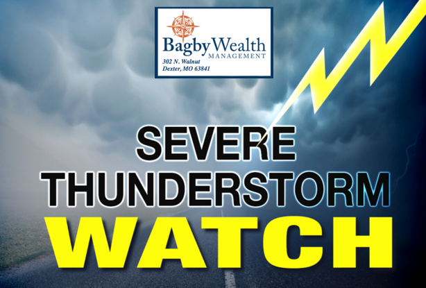 Severe Thunderstorm Watch Issued for Stoddard County