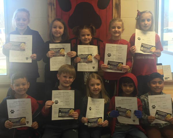 Students Earn Positive Office Referral Awards