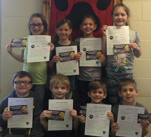 Students Earn Positive Office Referral Awards