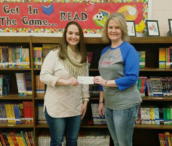 Central Elementary Receives Donation from Book Fair