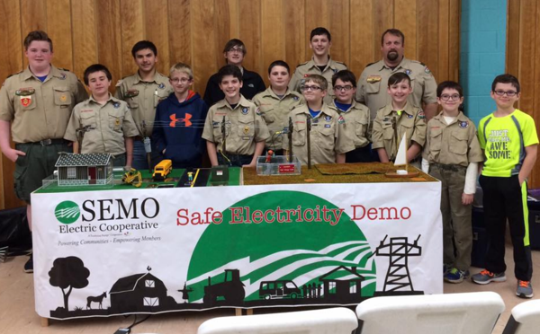 Boy Scouts Learn About Electrical Safety